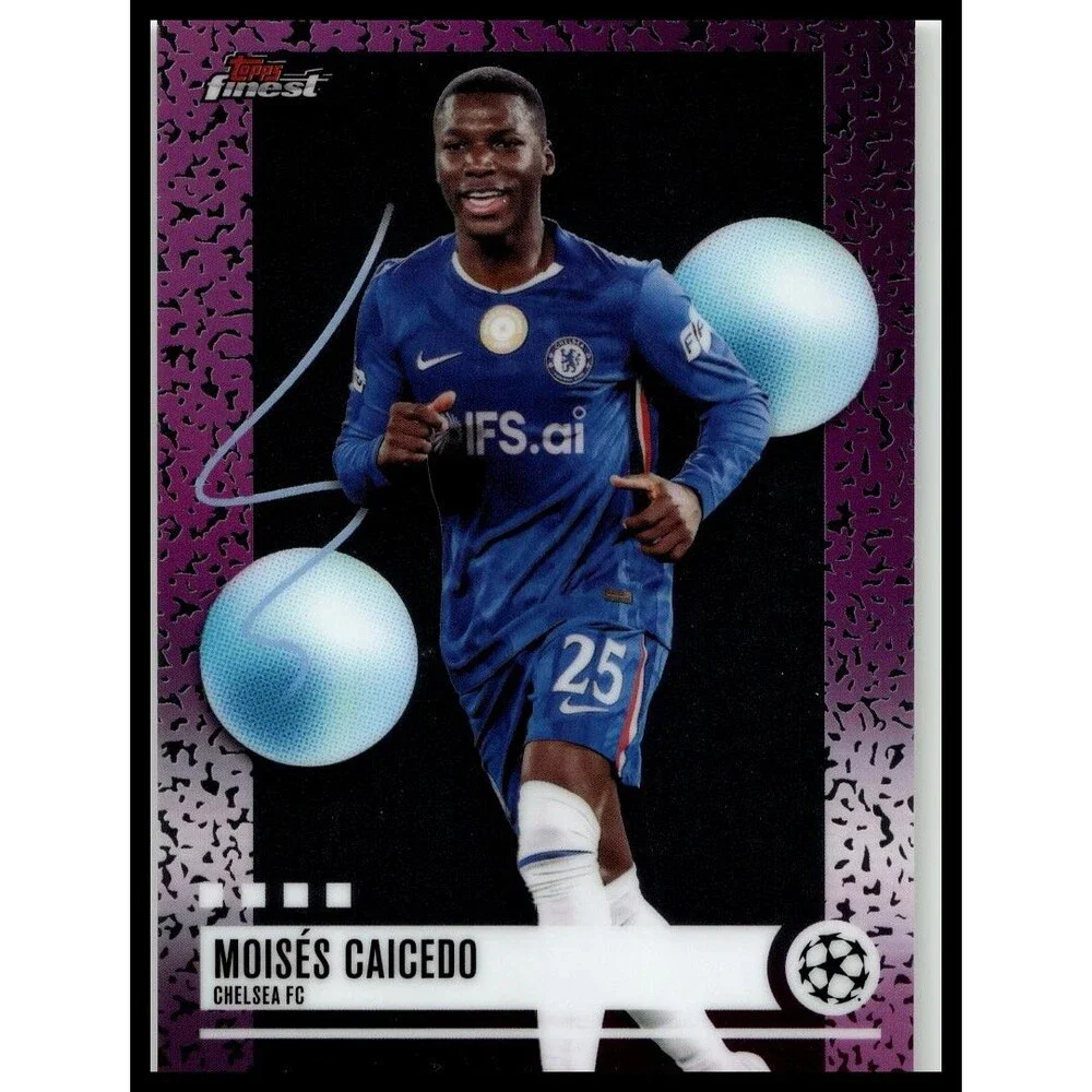 2025-26 Finest UEFA Moisés Caicedo #255 Chelsea FC Uncommon